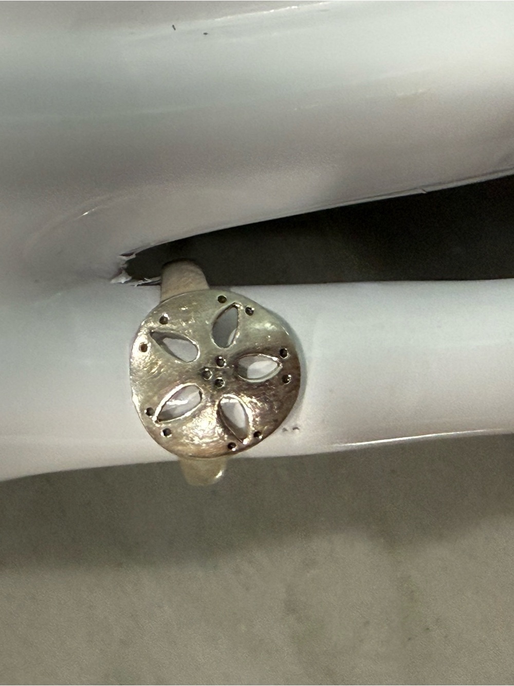 Sterling Silver Sand Dollar Ring - Picture 2 of 6